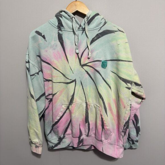UPS United Parcel Service Hoodie Adult L Postal Fleece Sweatshirt Tie Dye